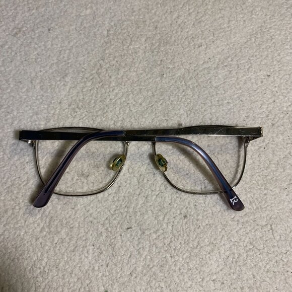 Lenton & Rusby LR5019 001 Black Eyeglasses Silver Square Full Rim 52-16 140 - Picture 2 of 11